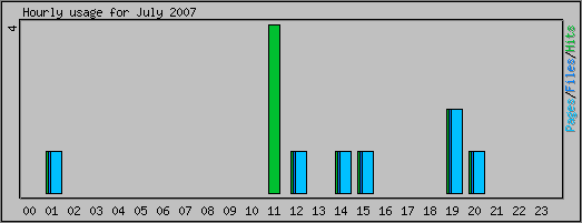 Hourly usage