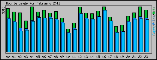 Hourly usage